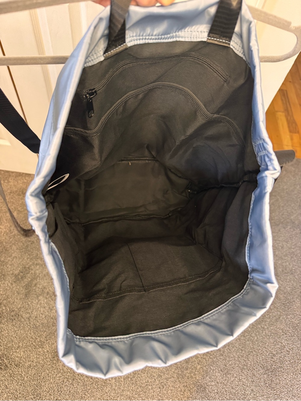 Riselift Large Gym Workout Backpack Tote Travel Bag Blue/Gray NWTS - Picture 8 of 14